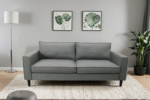 TŘÍMÍSTNÁ POHOVKA, textil, světle šedá Livetastic - Pohovky, Online Only