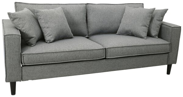 TŘÍMÍSTNÁ POHOVKA, textil, světle šedá Livetastic - Pohovky, Online Only