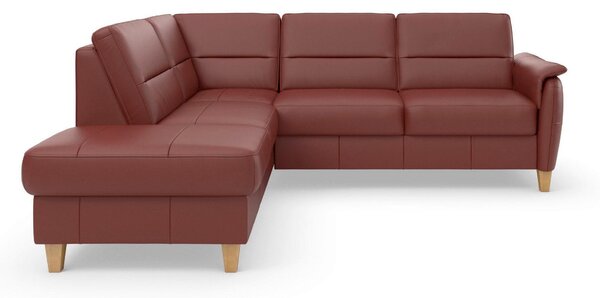 ROHOVÁ SEDAČKA, kůže, červenohnědá Sit & More - Sedací soupravy, Online Only