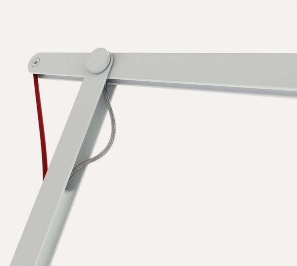 Stolní lampa Rotaliana, stmívatelné, Bílá, Hliník