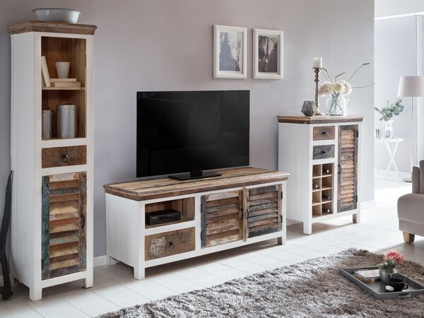 TV stolek z masivu vintage styl Melbourne