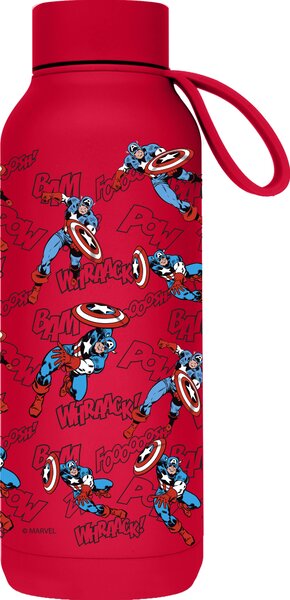 Nerezová termoláhev s poutkem Solid, 510ml, Quokka, Captain America