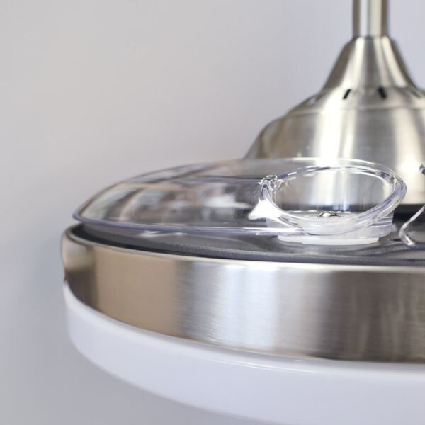 Stropní ventilátor se světlem Tungati 107cm 61W 1521lm, CCT, DO, barva nikl, 3 roky záruka