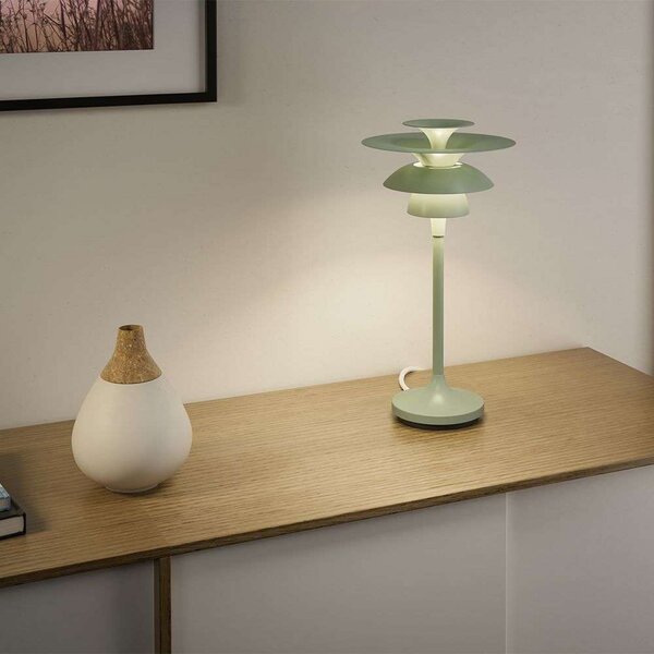 Stolní lampa Belid, Zelená, Obývací pokoj, Kov