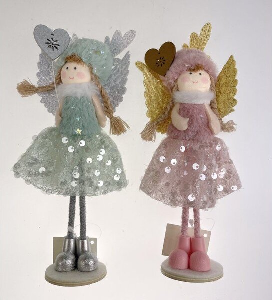 Figurka látková anděl 25 cm x 10 cm