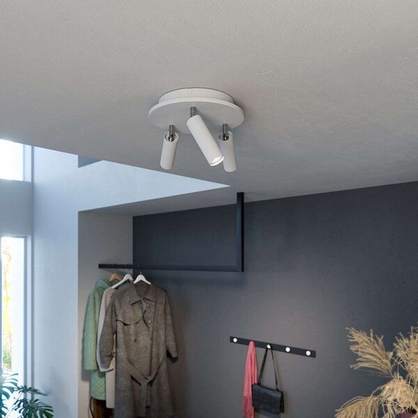 Stropní Lampa Herstal, Bílá, Obývací pokoj, Kov