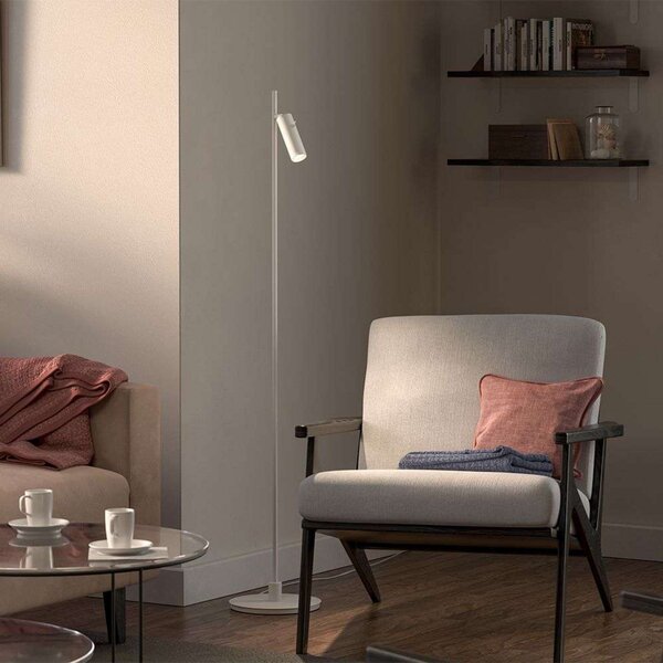 Stojací Lampa Herstal, Bílá, Obývací pokoj, Kov