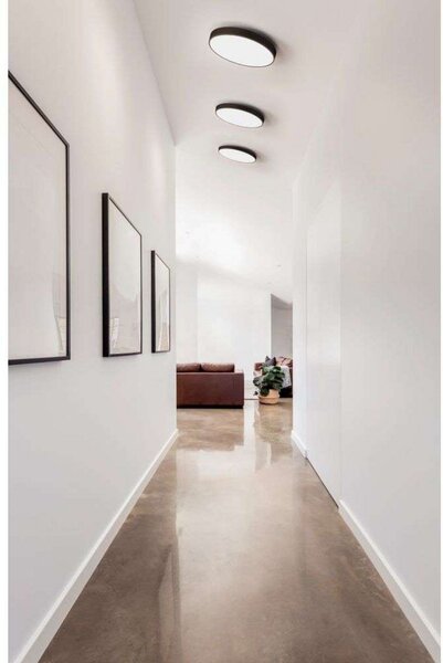Stropní Lampa ANTIDARK, Černá, Obývací pokoj, Plast