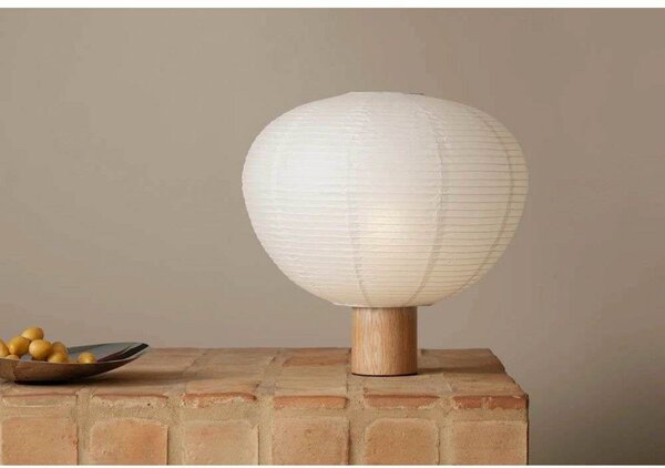 Stolní lampa Blomus, Bílá, Obývací pokoj, Dřevo