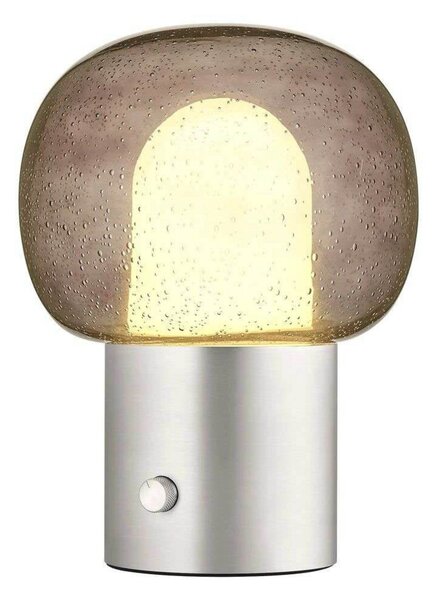 Stolní lampa Blomus, Šedá, Obývací pokoj, Hliník