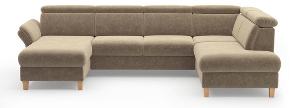 SEDACÍ SOUPRAVA, textil, světle hnědá Sit & More - Sedací soupravy, Online Only