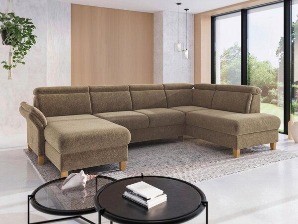 SEDACÍ SOUPRAVA, textil, světle hnědá Sit & More - Sedací soupravy, Online Only