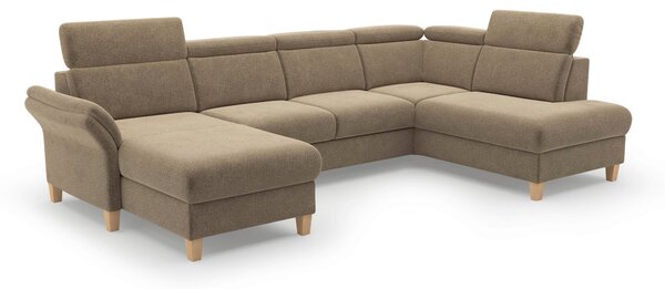 SEDACÍ SOUPRAVA, textil, světle hnědá Sit & More - Sedací soupravy, Online Only