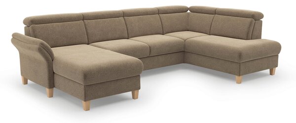 SEDACÍ SOUPRAVA, textil, světle hnědá Sit & More - Sedací soupravy, Online Only