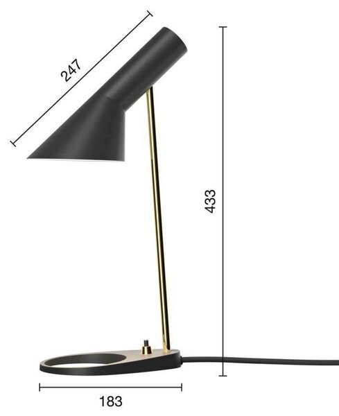 Stolní lampa Louis Poulsen, Bílá, Obývací pokoj, Kov