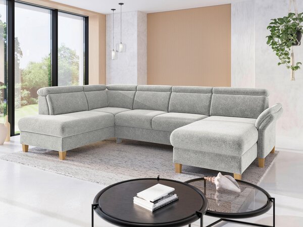 SEDACÍ SOUPRAVA, textil, světle šedá Sit & More - Sedací soupravy, Online Only