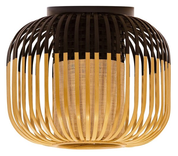 Stropní Lampa Forestier, Bamboo Light XS, stmívatelné, Černá, Obývací pokoj, Bambus, Design