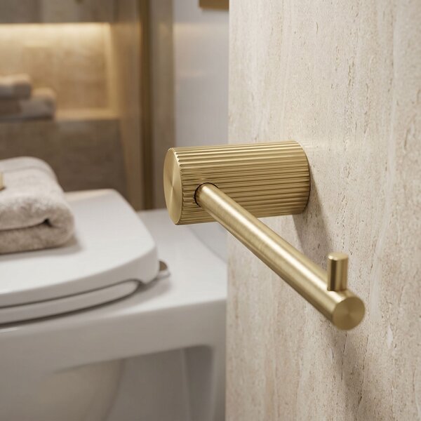 Držák na toaletní papír 64105 SOLO Brush Gold