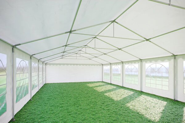 Párty stan 6x12 m STANDARD - ohnivzdorný barva Modro-bílá