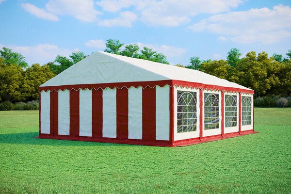Párty stan 6x8 m STANDARD - ohnivzdorný barva Modro-bílá