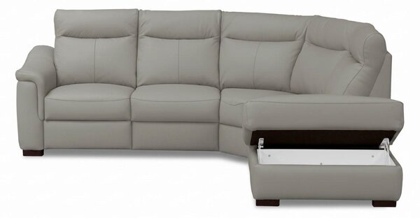 ROHOVÁ SEDAČKA, textil, kůže, jílová barva Livetastic - Sedací soupravy, Online Only