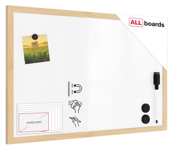 ALLboards NATURAL TM64D magnetická tabule 60 x 40 cm