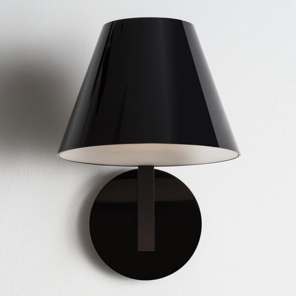 Nástěnná Svítidla Artemide, La Petite, Černá, Obývací pokoj, Kov, Design