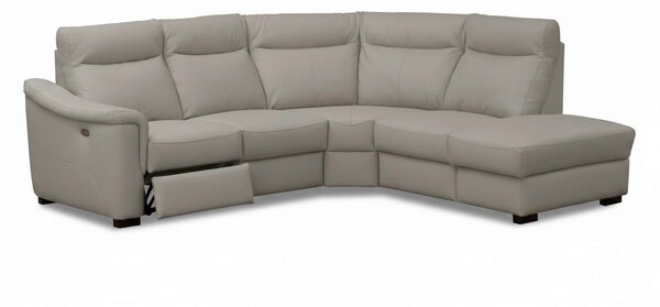 ROHOVÁ SEDAČKA, textil, kůže, jílová barva Livetastic - Sedací soupravy, Online Only