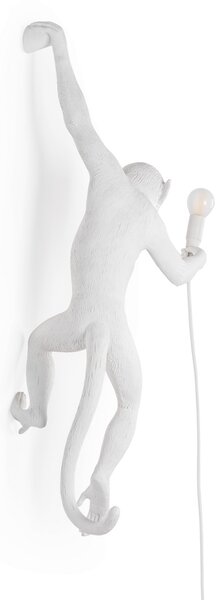 Stolní lampa SELETTI, Monkey Lamp, Bílá, Obývací pokoj, Plast, Design