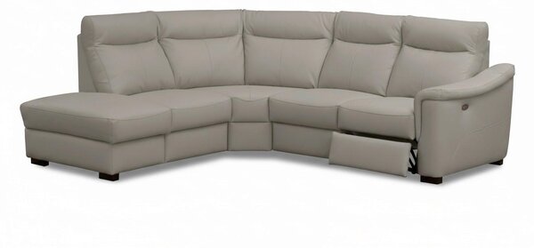 ROHOVÁ SEDAČKA, textil, kůže, jílová barva Livetastic - Sedací soupravy, Online Only