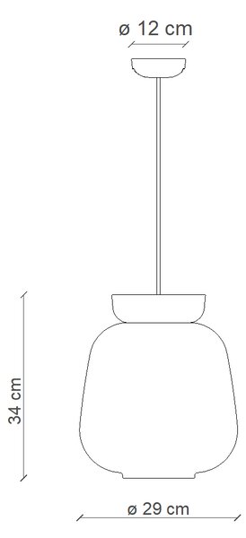 Ferroluce Závěsné svítidlo CORCOVADO, ∅ 29 cm, 1xE27 Barva: Zelená