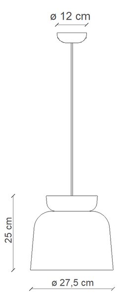 Ferroluce Závěsné svítidlo CORCOVADO, ∅ 27,5 cm, 1xE27 Barva: Žluto-modrá
