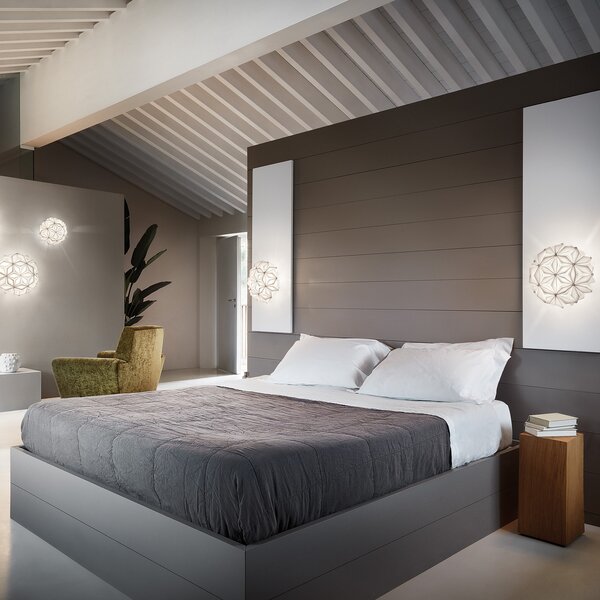 Stropní Lampa Slamp, La Vie, stmívatelné, Bílá, Obývací pokoj, Plast, Design