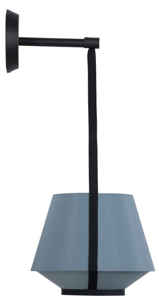 Nástěnná Svítidla Forestier, Carrie XS, stmívatelné, Modrá, Obývací pokoj, Tkanina / Textil, Design