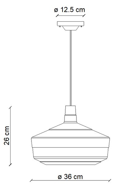 Ferroluce Závěsné designové svítidlo CHURUATA, ∅ 36 cm, 1xE27 Barva: Hnědá