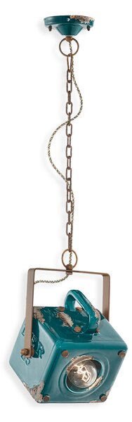 Ferroluce Závěsné retro svítidlo INDUSTRIAL, v. 35 cm, 1xE27 Barva: Černá