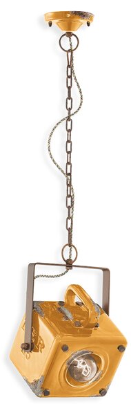 Ferroluce Závěsné retro svítidlo INDUSTRIAL, v. 35 cm, 1xE27 Barva: Černá