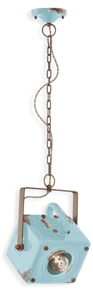 Ferroluce Závěsné retro svítidlo INDUSTRIAL, v. 35 cm, 1xE27 Barva: Černá
