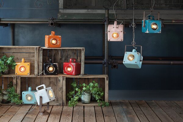 Ferroluce Závěsné retro svítidlo INDUSTRIAL, v. 35 cm, 1xE27 Barva: Černá