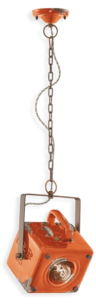 Ferroluce Závěsné retro svítidlo INDUSTRIAL, v. 35 cm, 1xE27 Barva: Černá