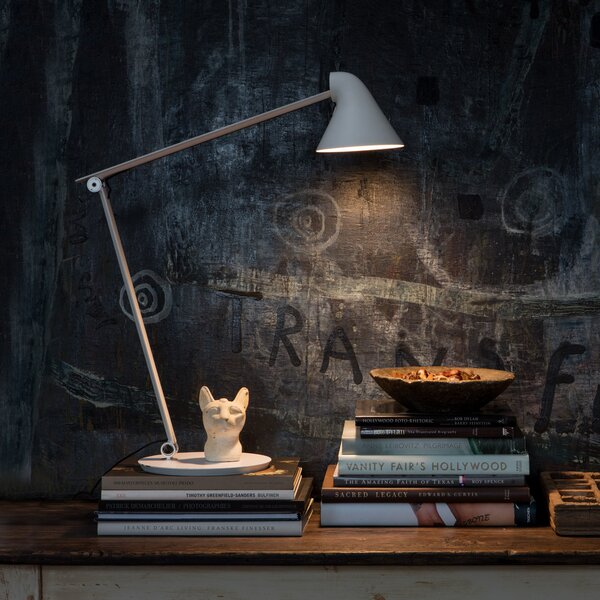 Stolní lampa Louis Poulsen, NJP, stmívatelné, Bílá, Obývací pokoj, Kov, Design