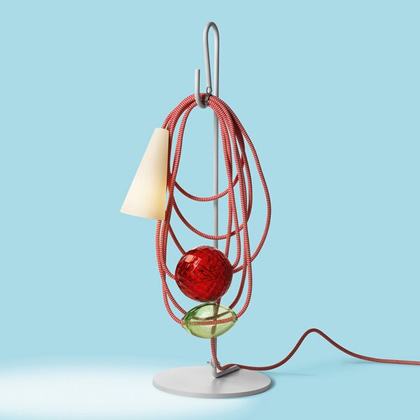 Stolní lampa Foscarini, Filo, Vícebarevná, Obývací pokoj, Kov, Design