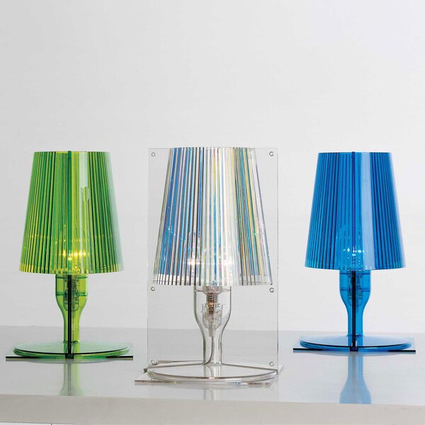Stolní lampa Kartell, Take, Transparentní, Obývací pokoj, Plast, Design