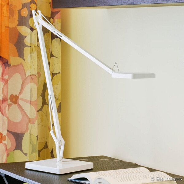 Stolní lampa FLOS, KELVIN, Bílá, Pracovna, Kov, Design