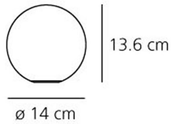 Stolní lampa Artemide, Dioscuri, Bílá, Obývací pokoj, Sklo, Design