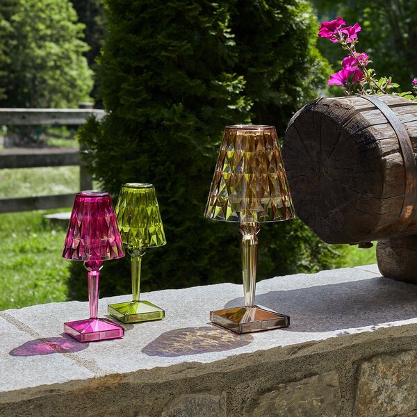 Venkovní svítidla Kartell, Big Battery, stmívatelné, Hnědá / Rezavá, Obývací pokoj, Plast, Design