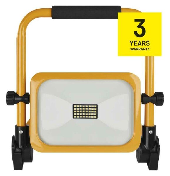 EMOS LED reflektor ACCO nabíjecí, přenosný, 20 W, žlutý, studená bílá ZS2822