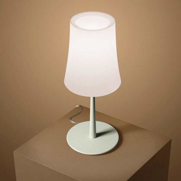 Stolní lampa Foscarini, Birdie Easy, Bílá, Obývací pokoj, Kov, Design
