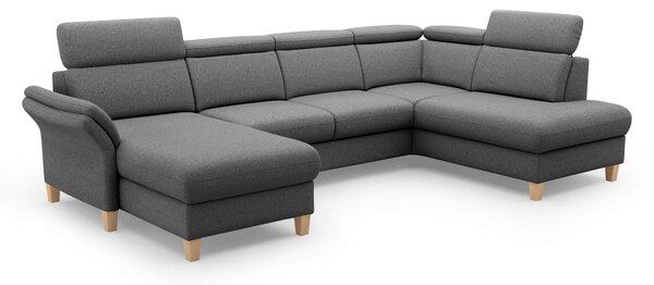 SEDACÍ SOUPRAVA, textil, tmavě šedá Sit & More - Sedací soupravy, Online Only