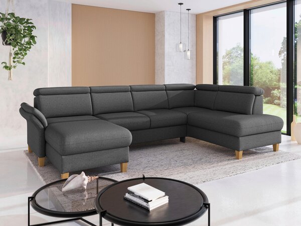 SEDACÍ SOUPRAVA, textil, tmavě šedá Sit & More - Sedací soupravy, Online Only